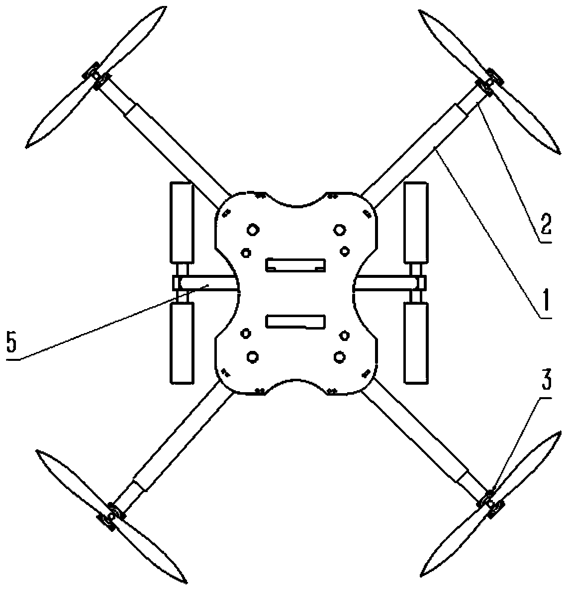 Drone with extending drone arms