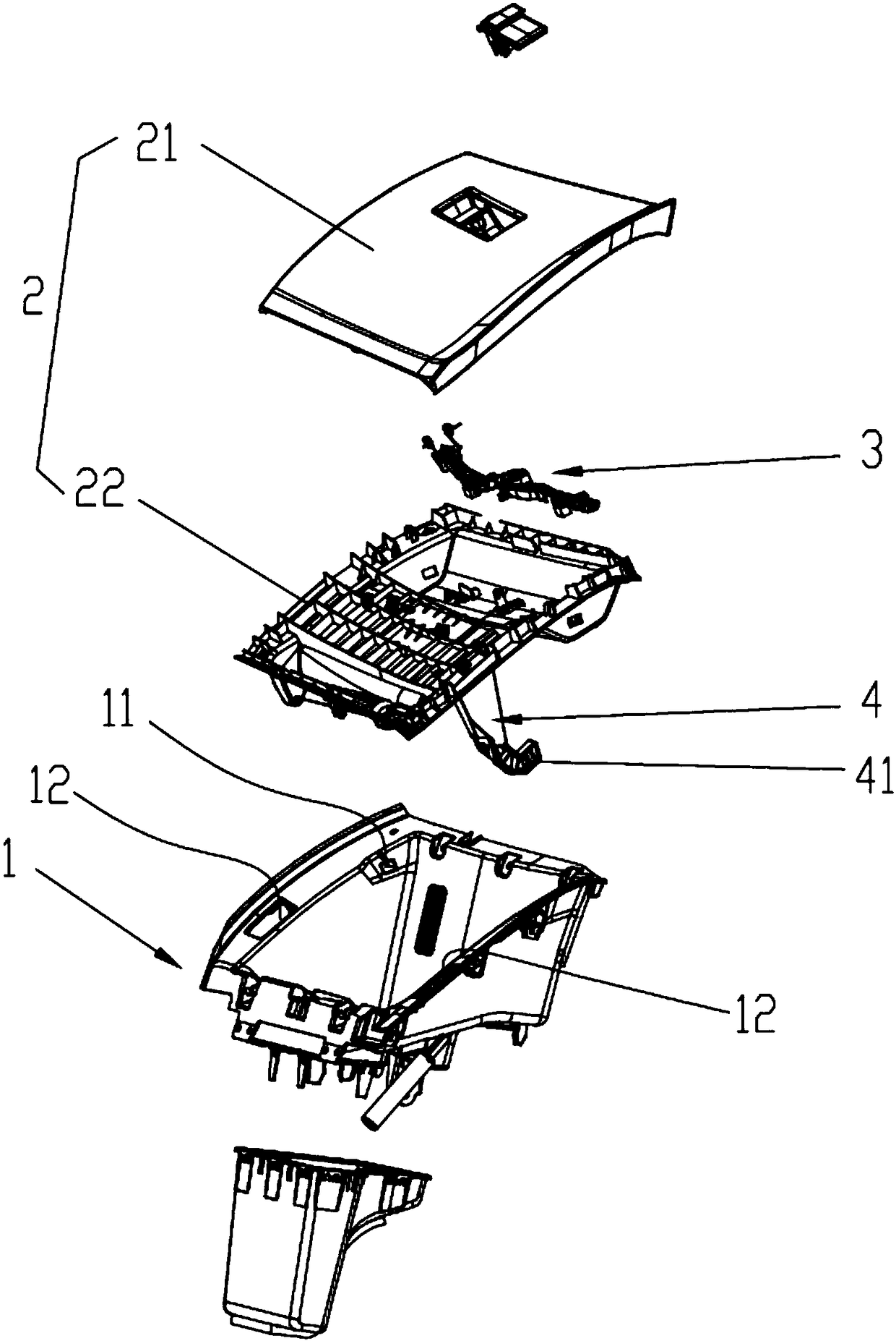 Glove box for vehicle