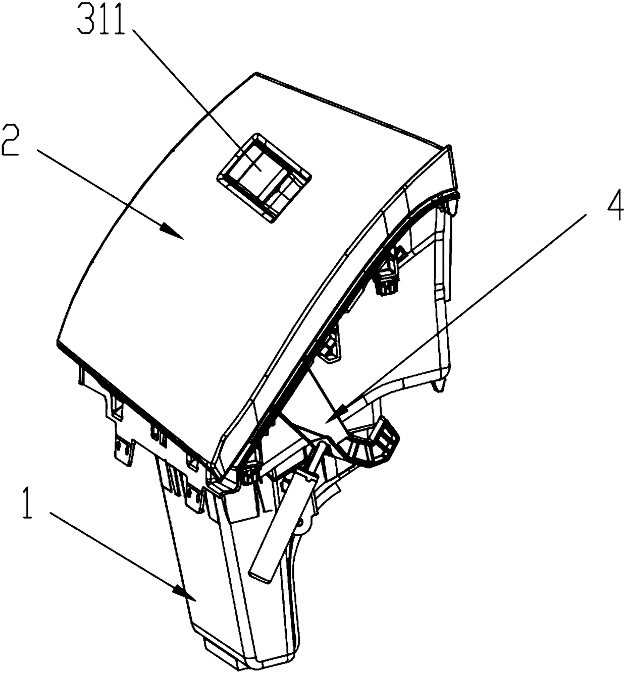 Glove box for vehicle