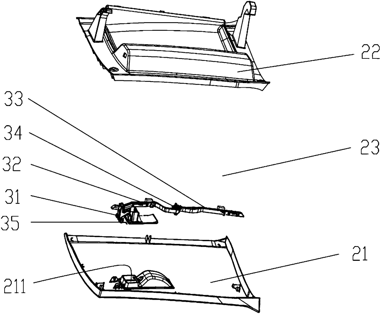 Glove box for vehicle