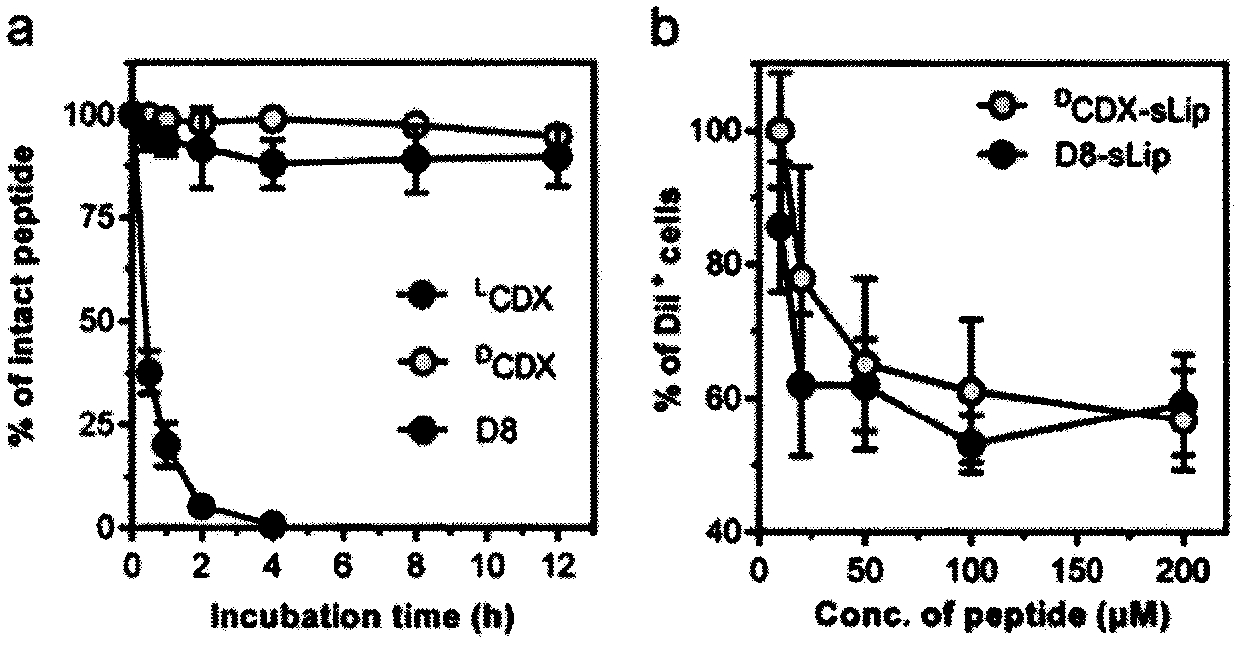 Specially-acetylcholine-receptor-targeted D8 polypeptide with biomembrane-crossing effect and brain-targeted drug delivery system thereof