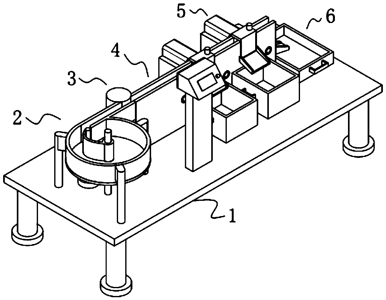 Blood drawing tube sorting device for hospital