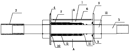 Detachable type bit-expanded reinforced soil nail device and use method thereof