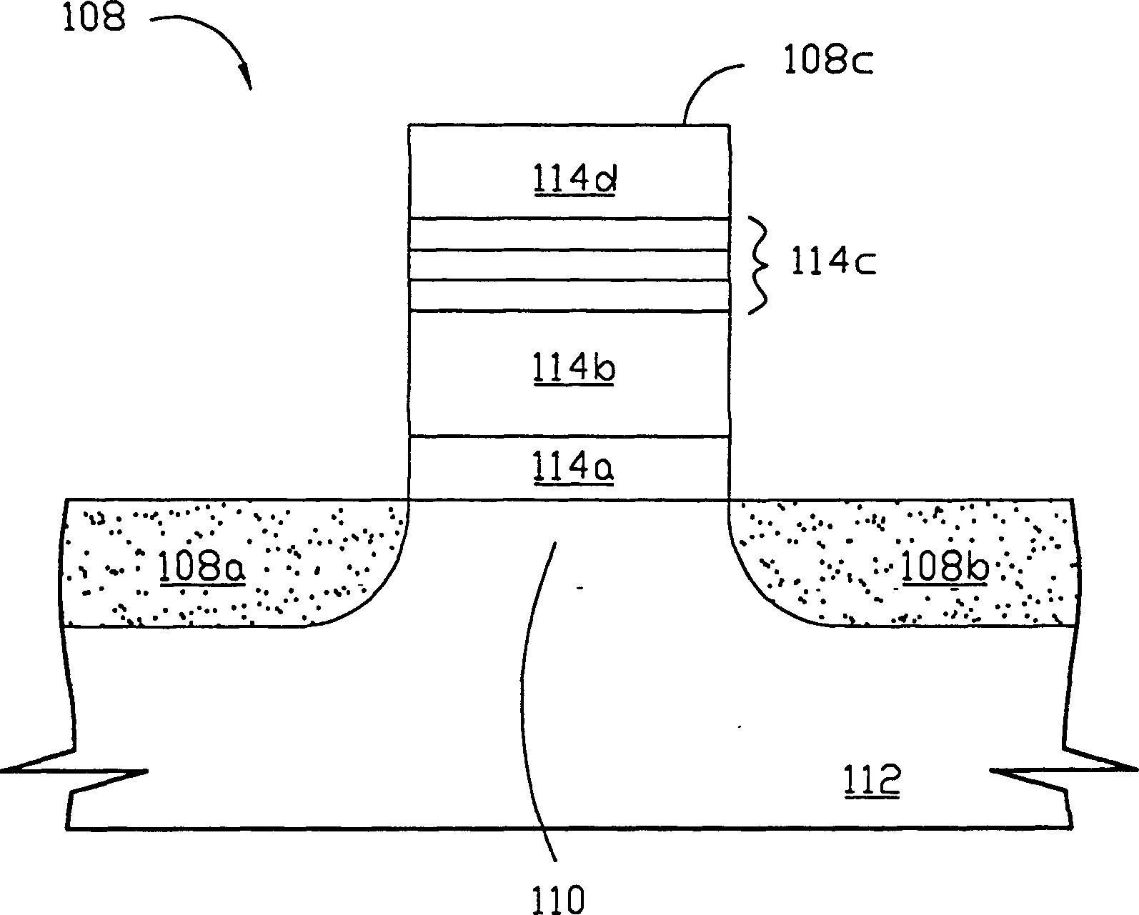 High-performance grid nitride ROM structure