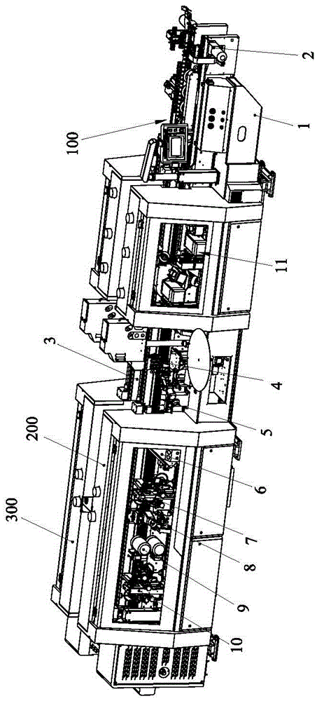 Automatic edge sealing machine provided with double saws