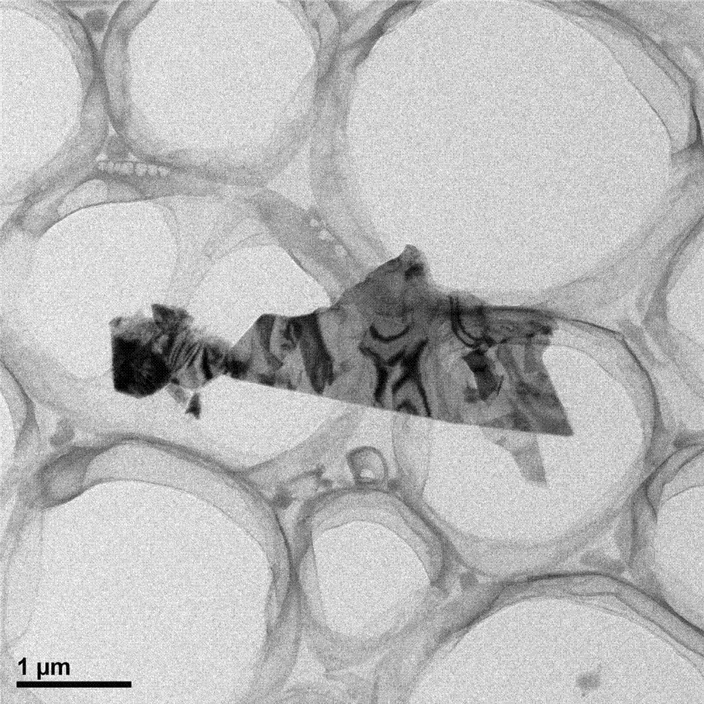 Preparation method of molybdenum disulfide nanosheet in stripping manner