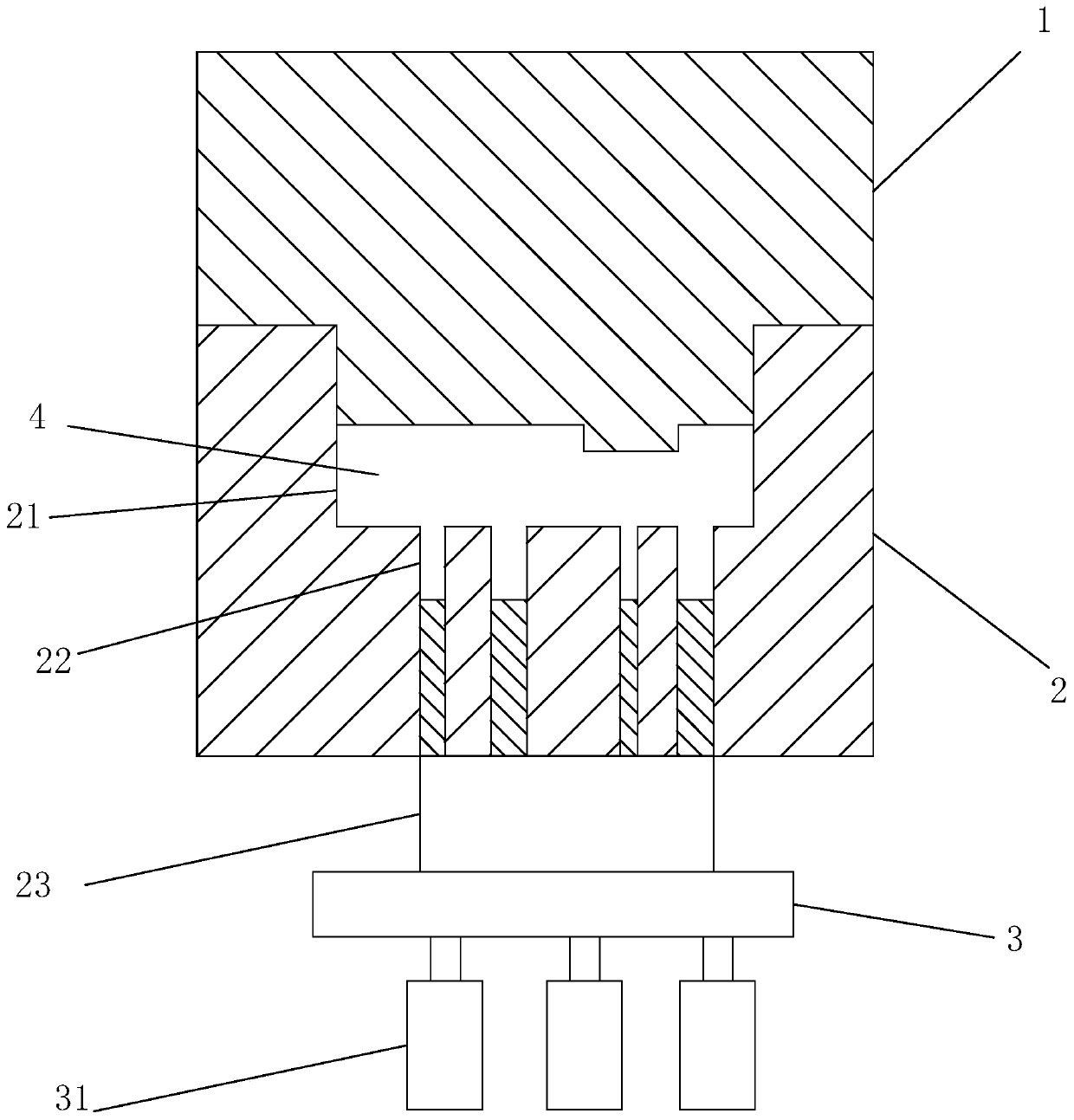 Forging process of scroll for novel energy automobile integral type scroll compressor