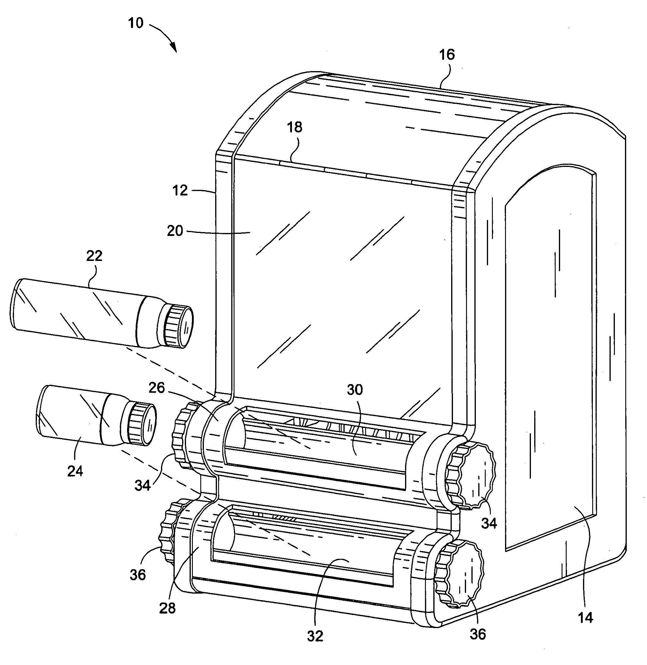 Compact countertop cooler