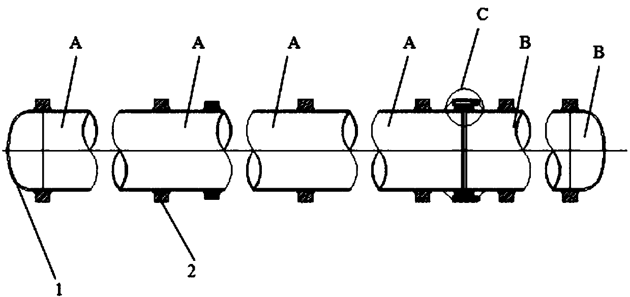 Annealing protecting pipe