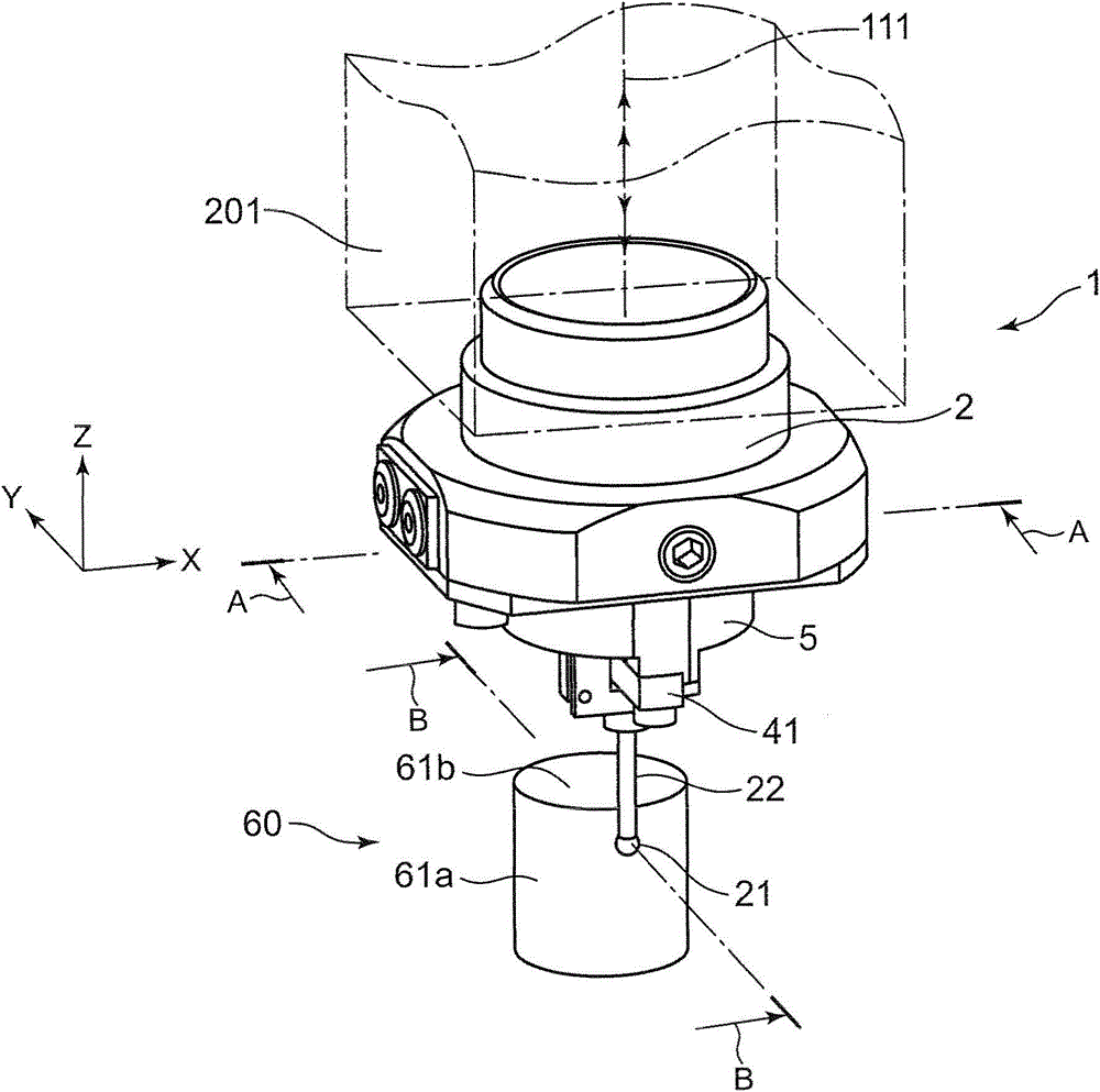 Probe for 3D shape measuring device