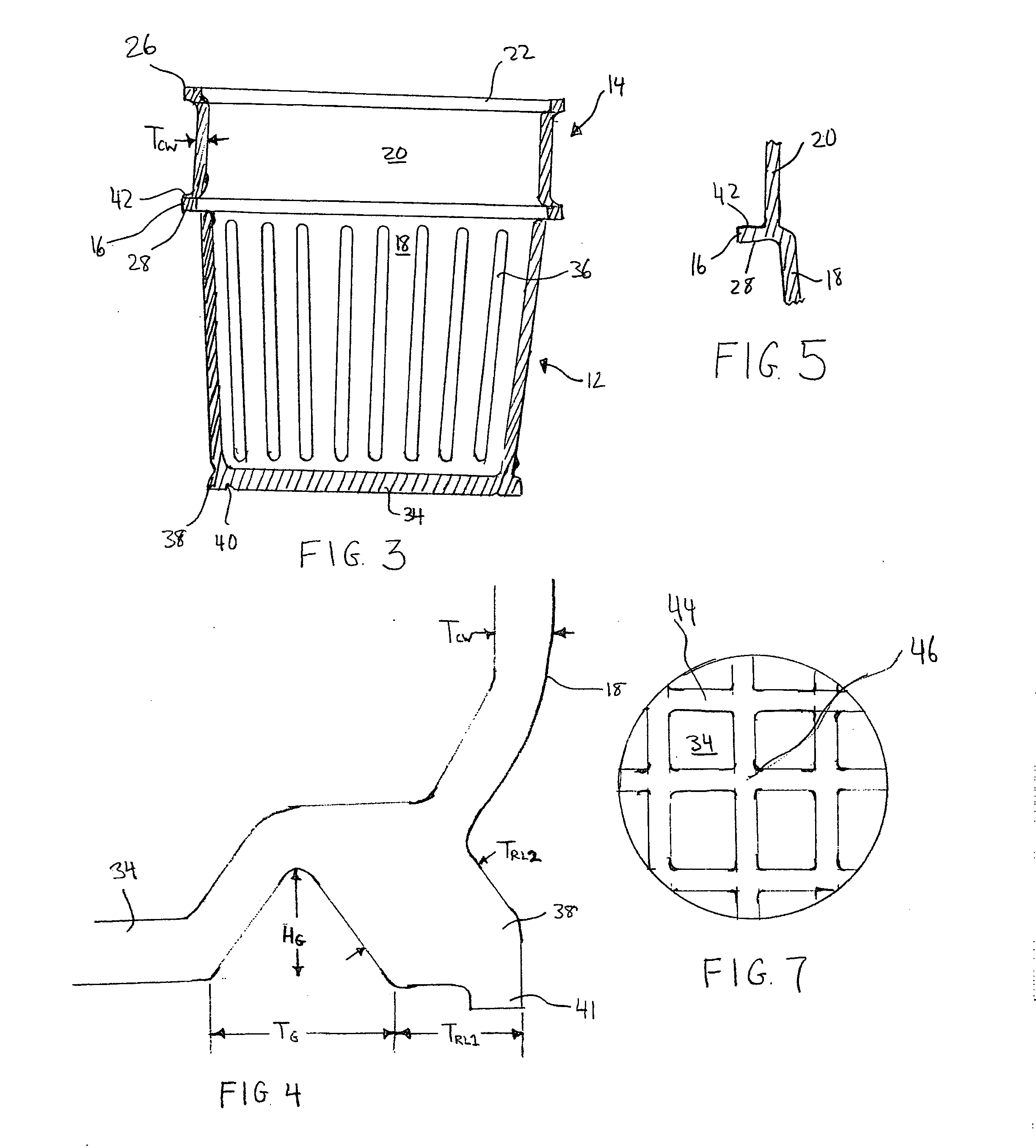 Reusable nesting and denesting plastic container