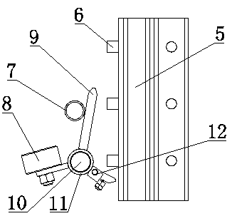 Attached lifting scaffold servo triggering anti-drop device