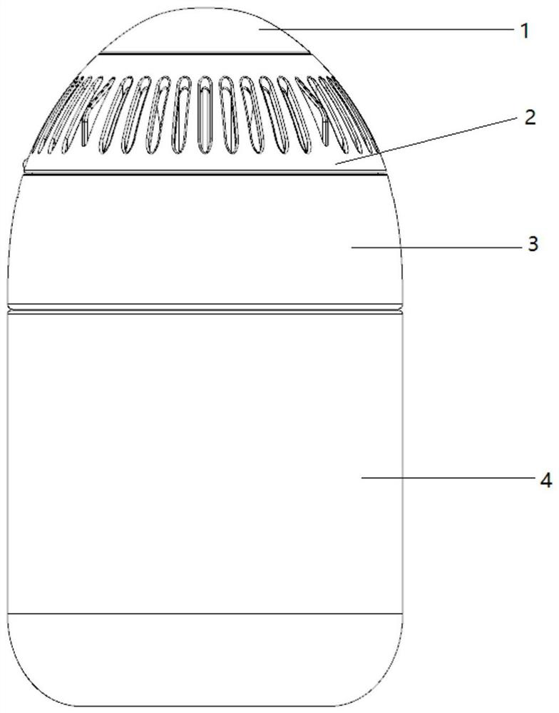 A chlorine dioxide slow-release air purification device