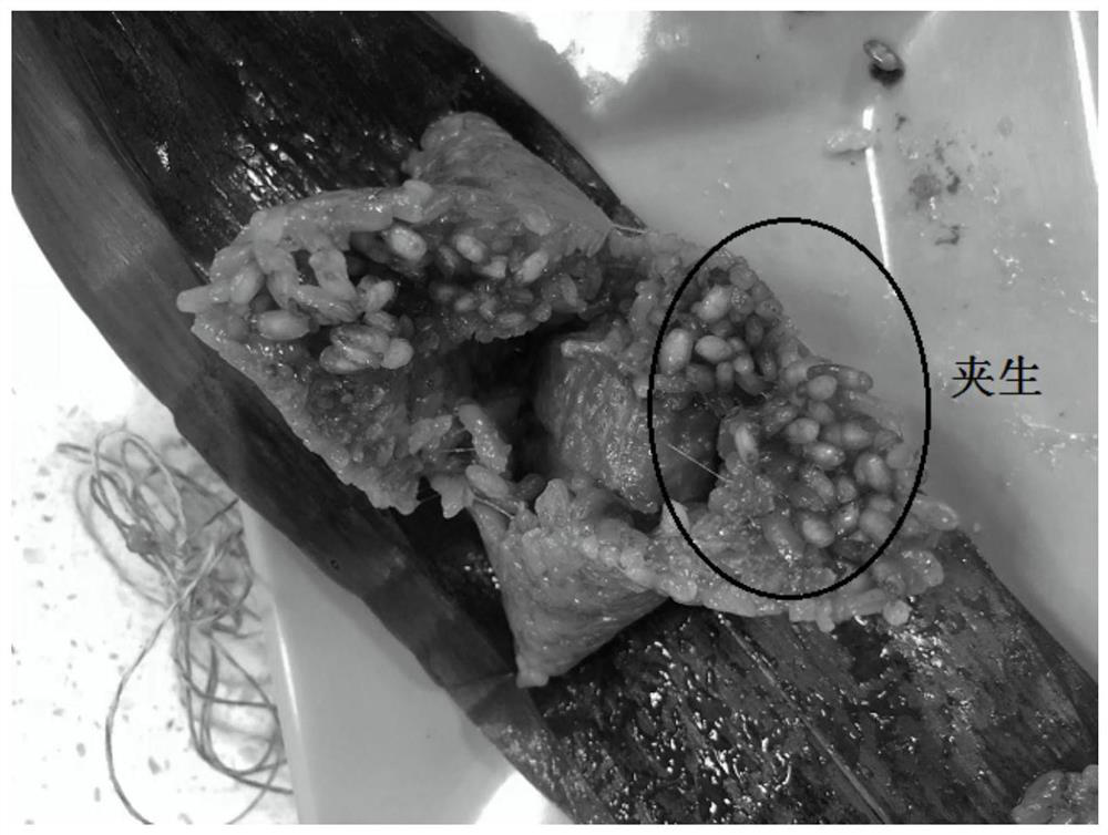 A method for producing vacuum zongzi by using a bag-feeding vacuum packaging machine