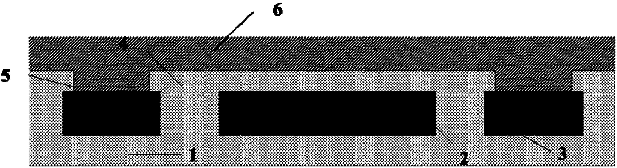 Metal anchor filling technology and thermal detection device