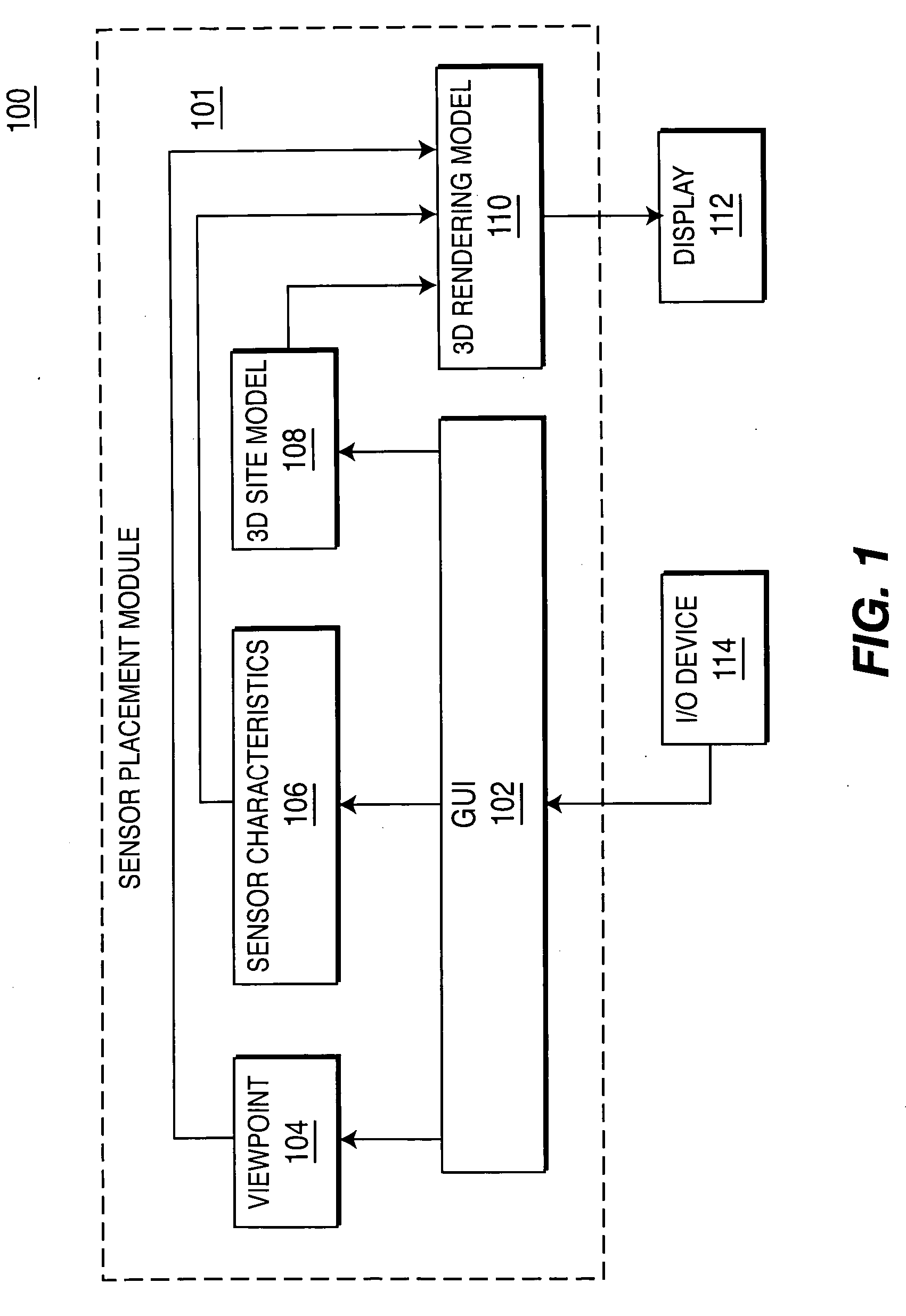 Method and apparatus for placing sensors using 3D models