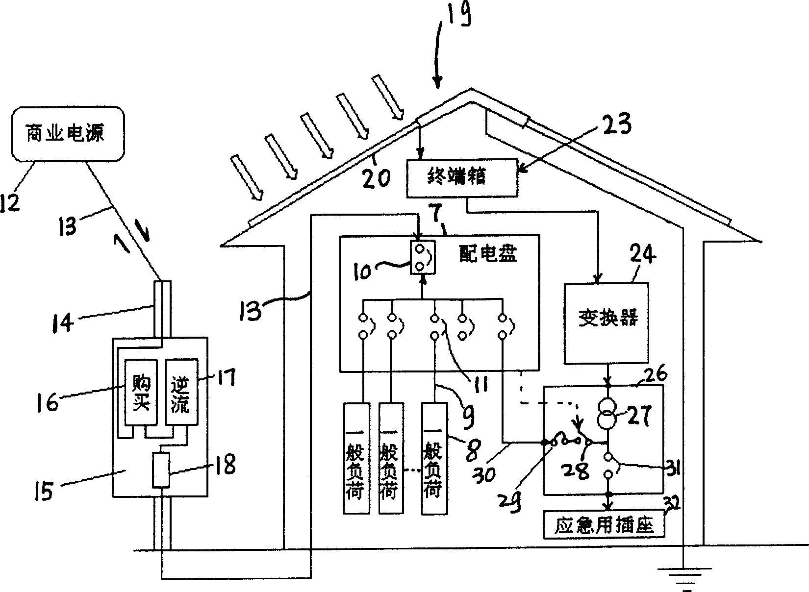 Solar cell generating unit