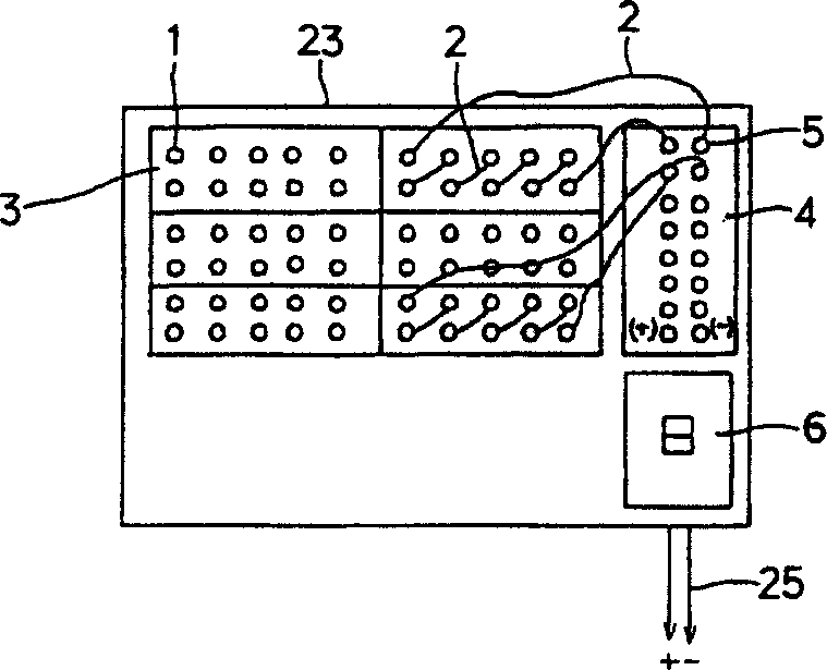 Solar cell generating unit