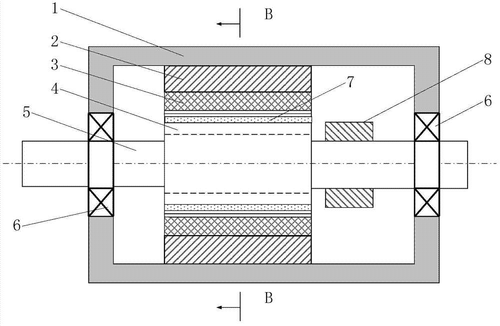 A DC motor capable of reducing slot frequency radial electromagnetic excitation force