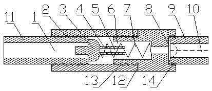 Single-hole cross-shaped jet slurry-making nozzle