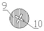 Single-hole cross-shaped jet slurry-making nozzle