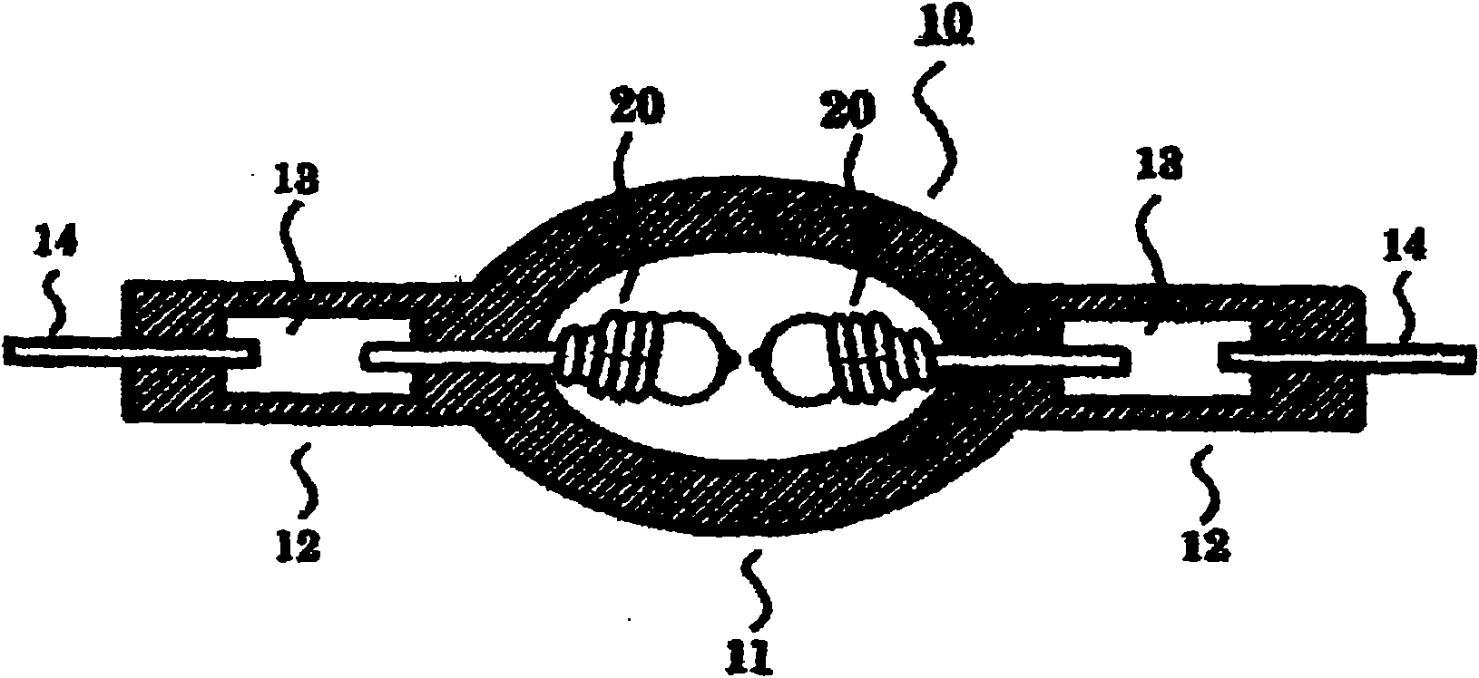 High pressure discharge lamp lighting device and projector