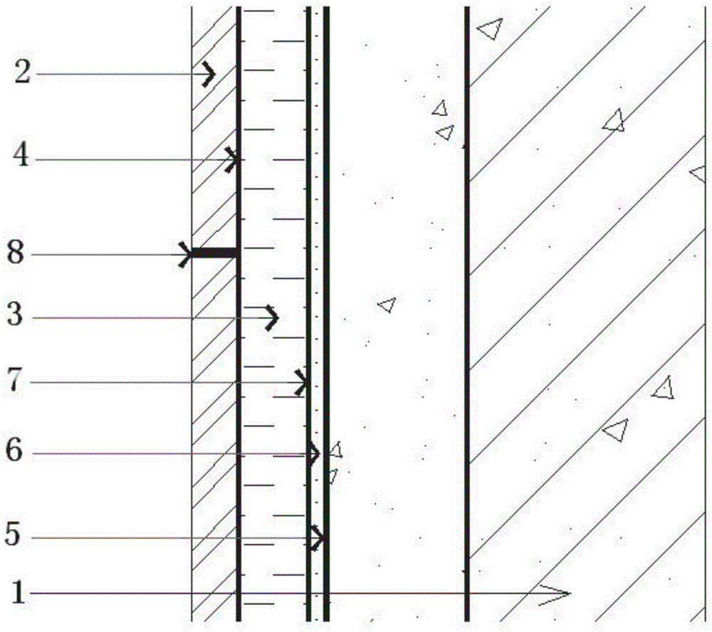 Vitrified tile paving structure and paving method thereof