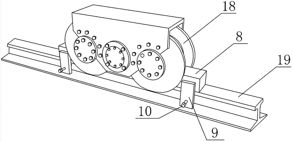 Device for separated assembling of dry-quenching hoister frame