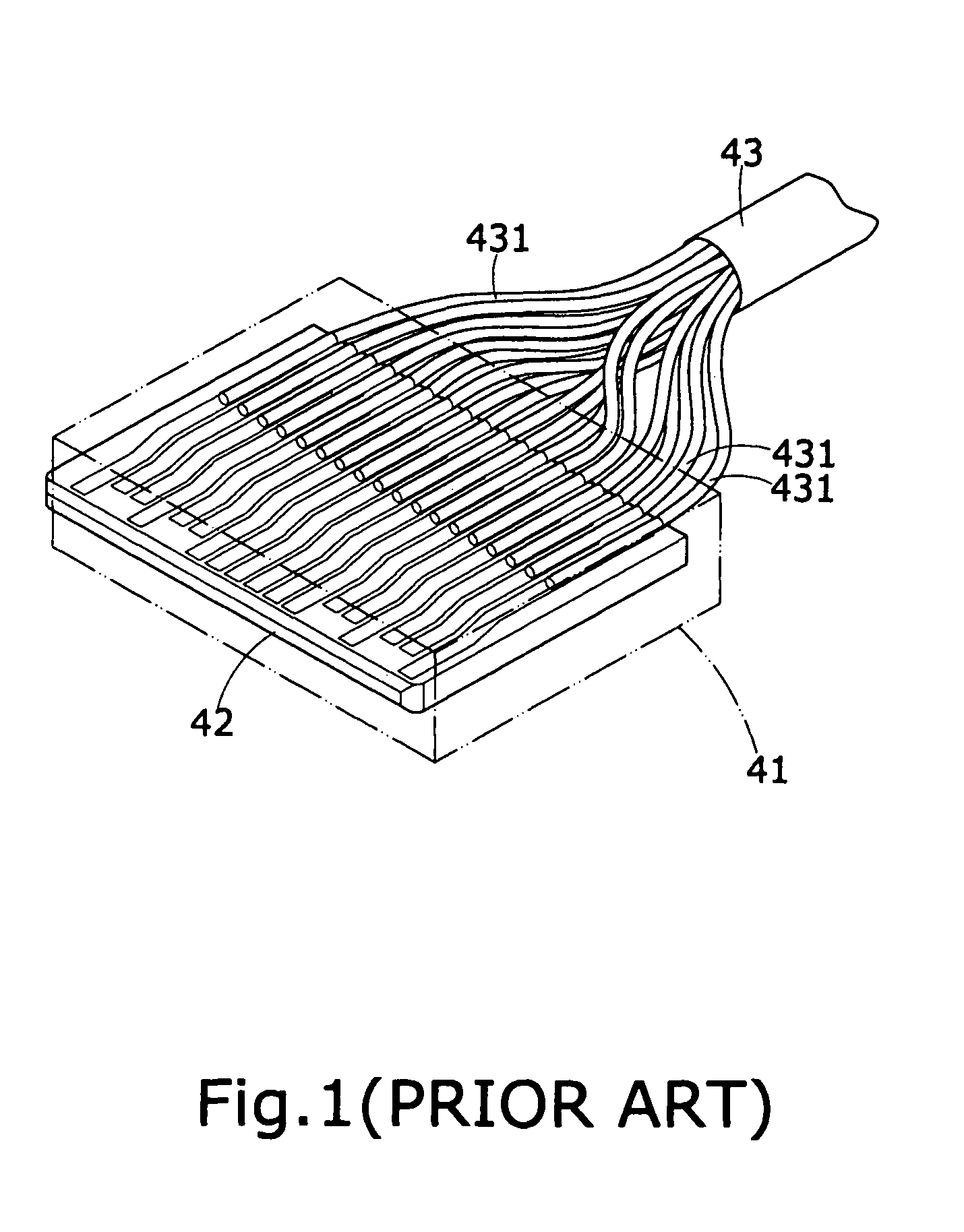 Signal line connector structure of computer system