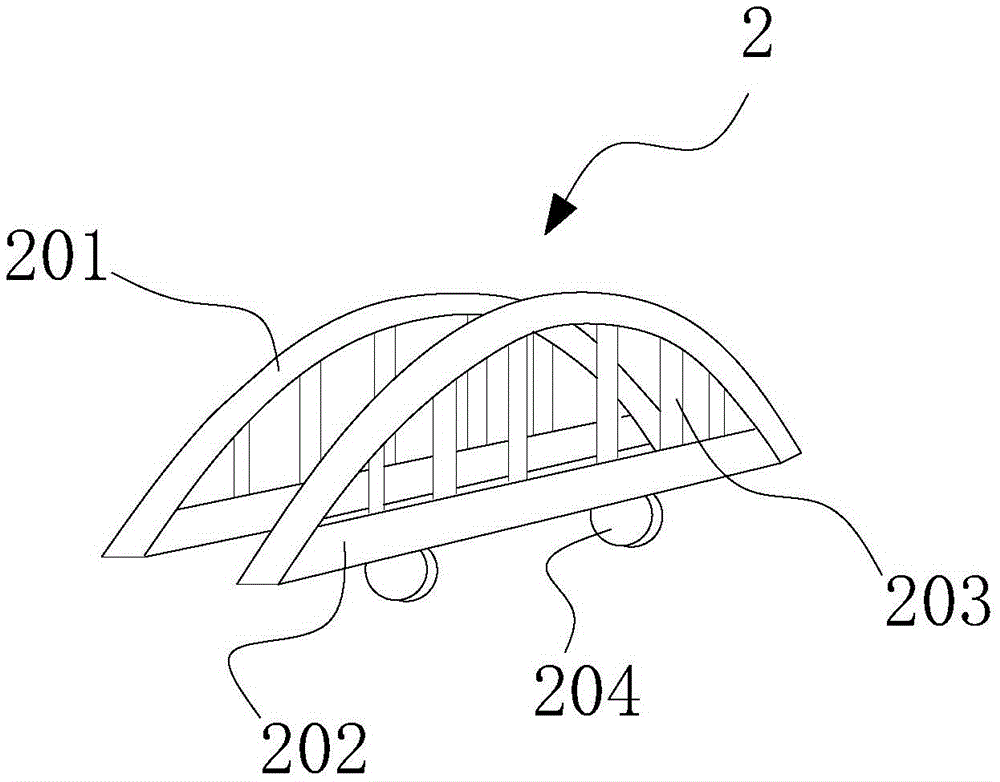 A construction method for the lining of a suspended rail trolley