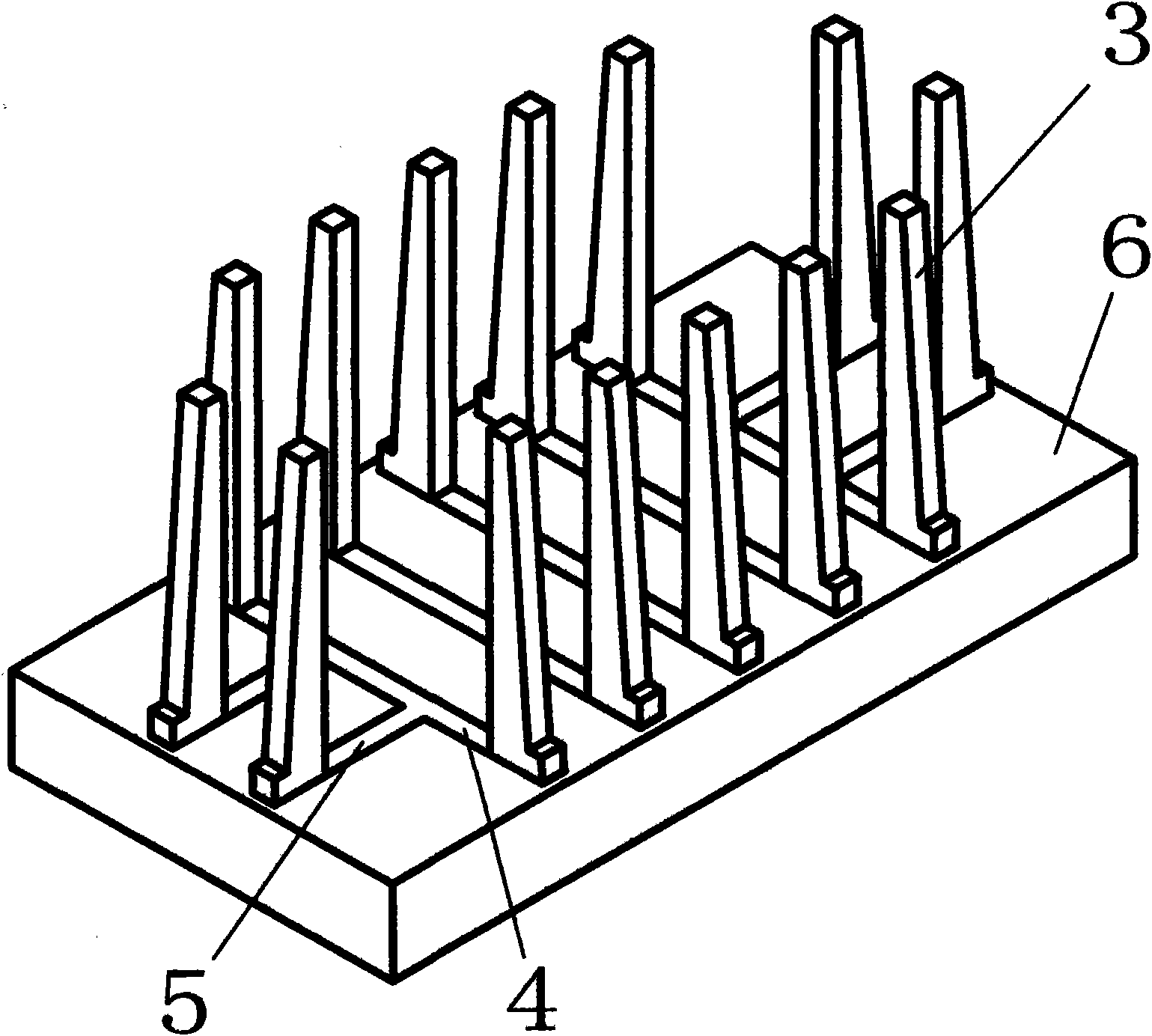 Method for constructing deep pit, and pit structure