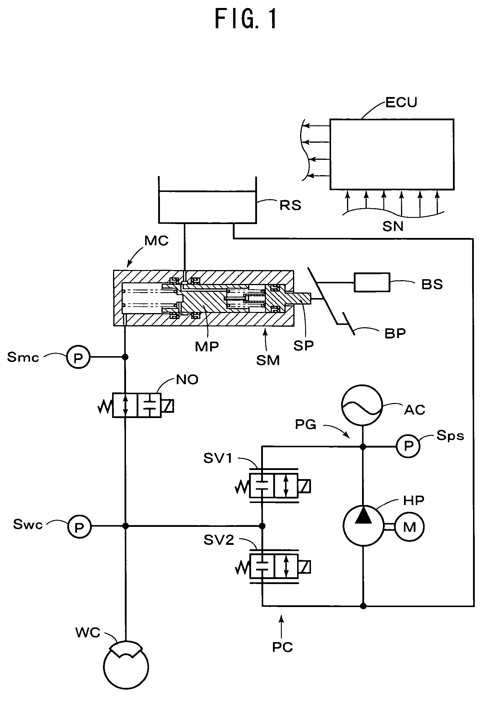 Master cylinder with a braking stroke simulator