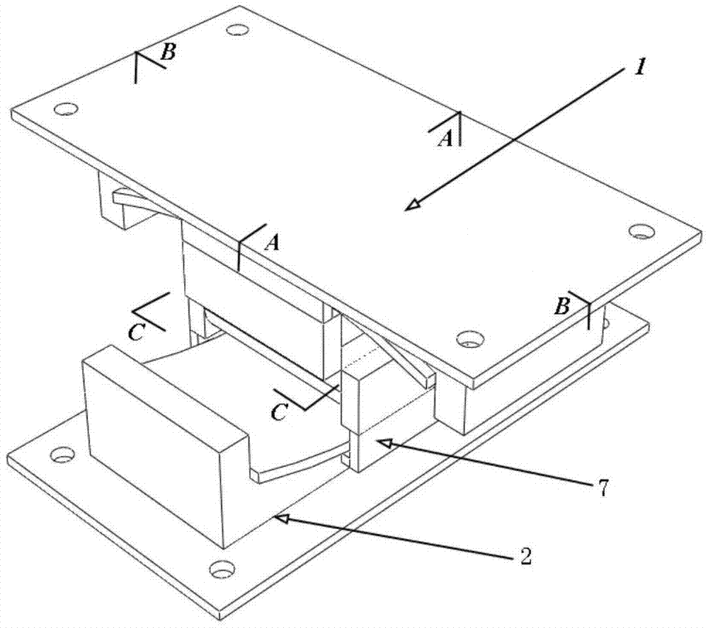 Two-way variable-camber friction pendulum earthquake insulation bearing