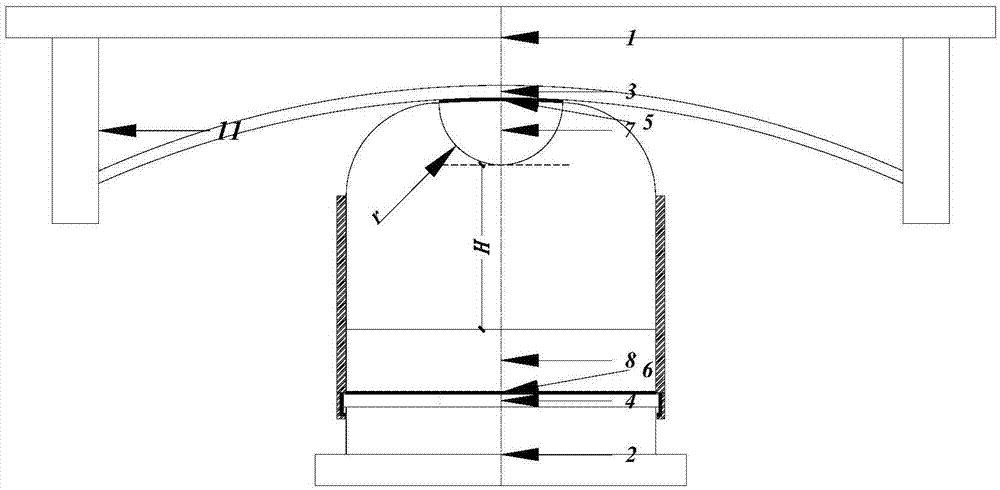 Two-way variable-camber friction pendulum earthquake insulation bearing