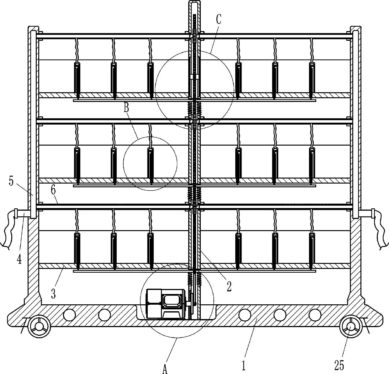 Water-saving vegetation cultivation frame