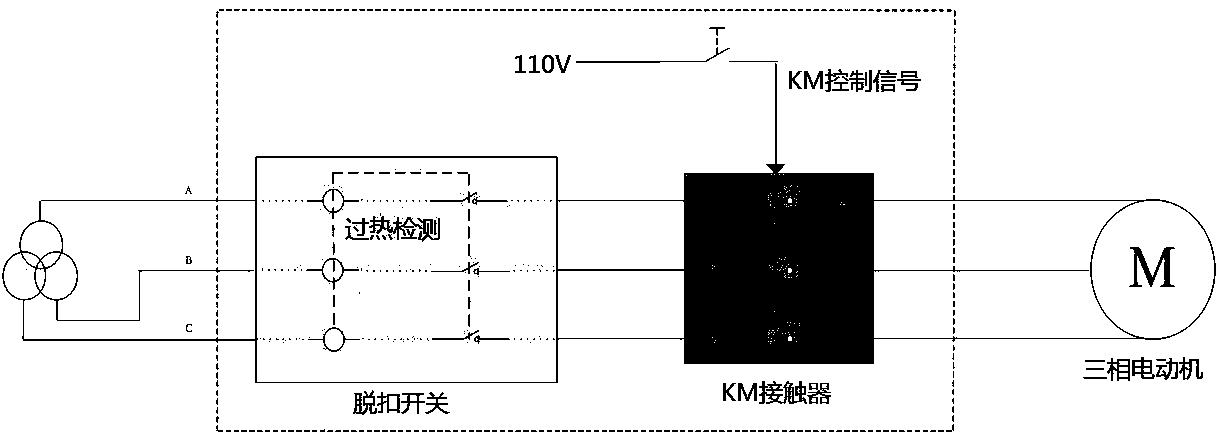 Protector for three-phase motor of alternating-current or direct-current electric locomotive