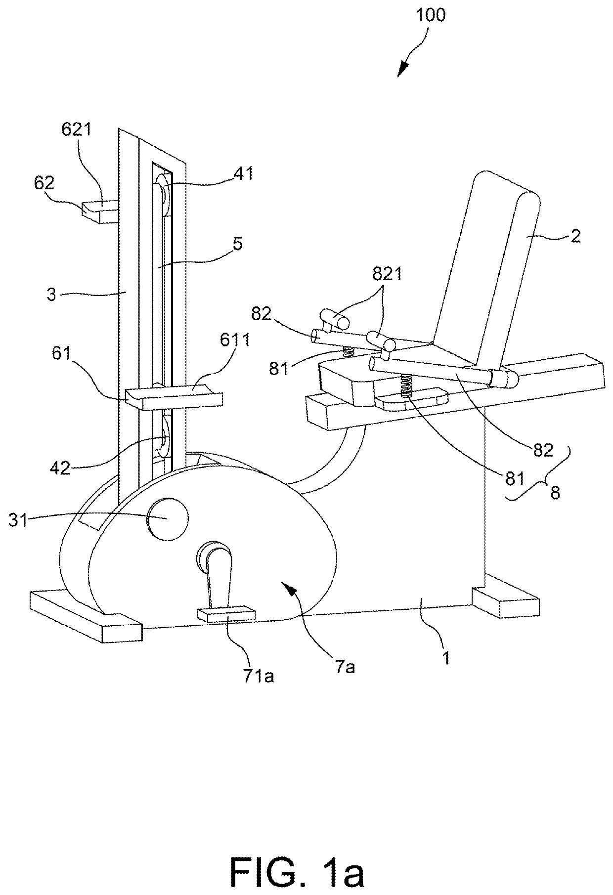 Leg rehabilitation exercise apparatus