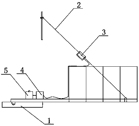 Discharging platform warning device