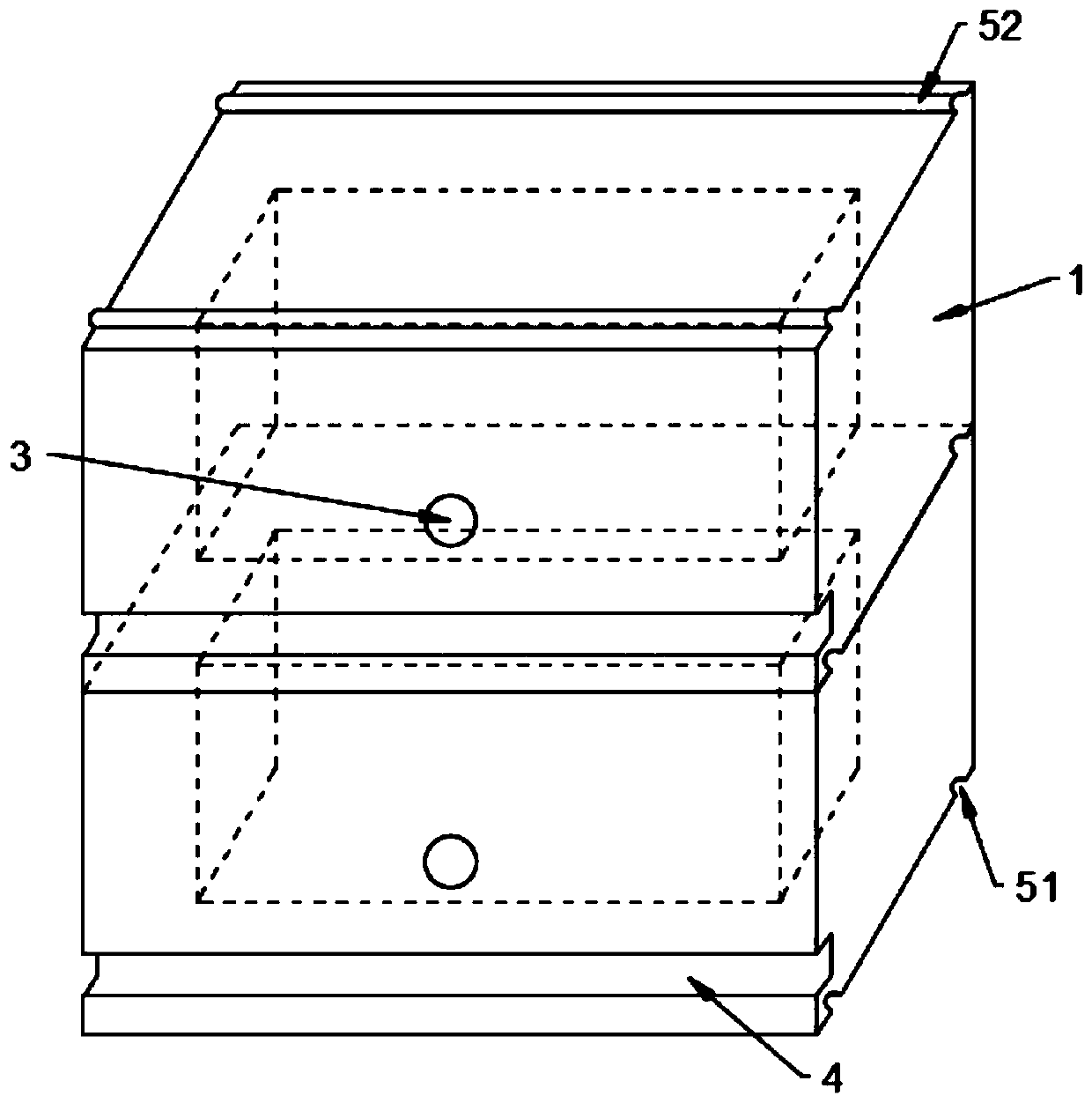 A simulated ice brick and an ice slideway