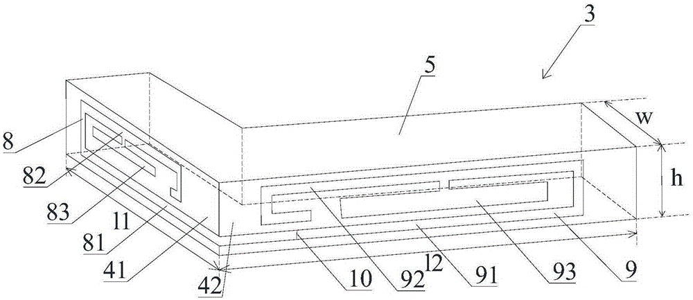 Cavity backed slot antenna structure