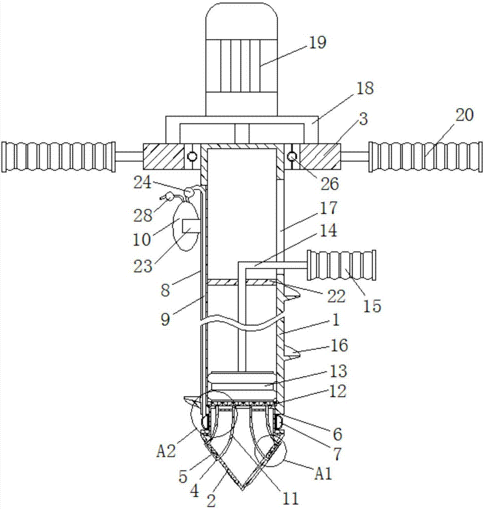 Water pumping device for pumping farmland leaching water in semi-arid irrigated area in northwest