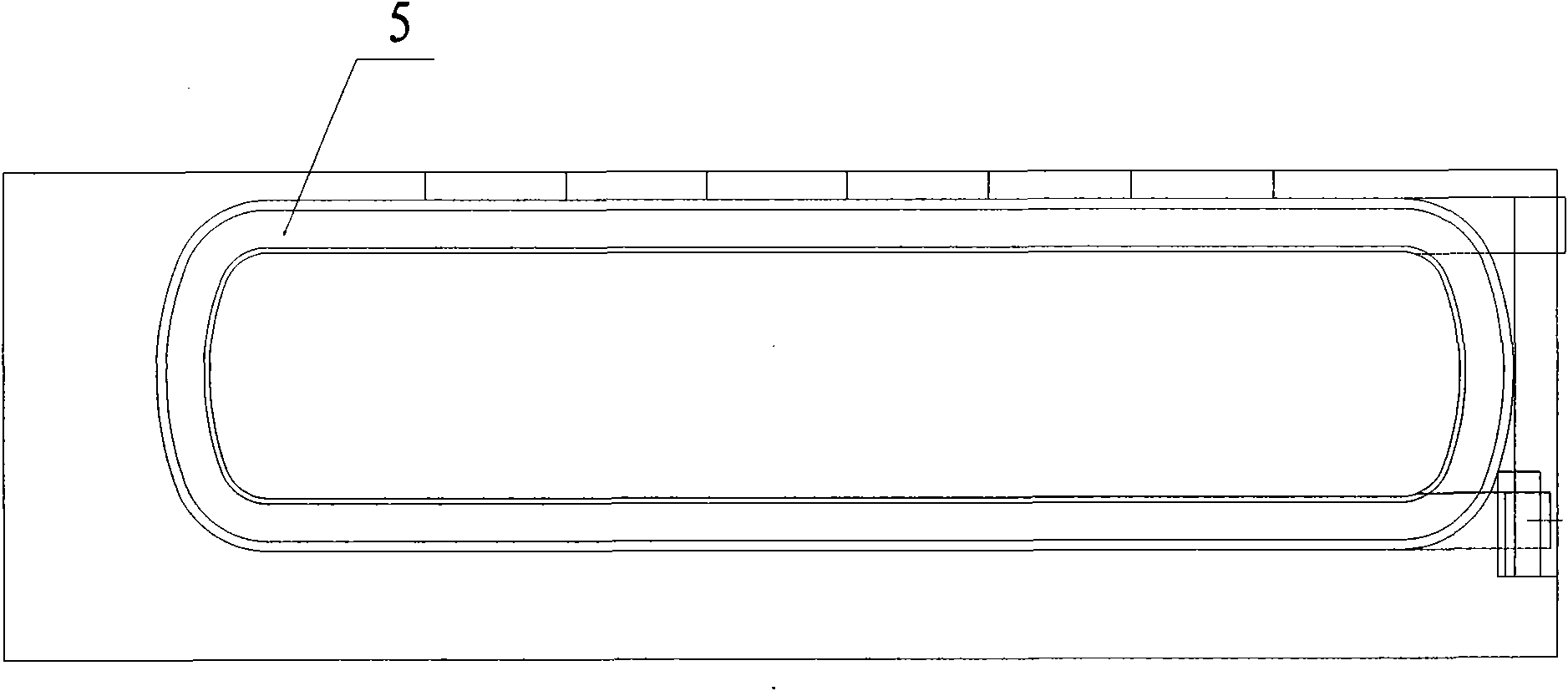 Lead bending die of rotor winding and processing method