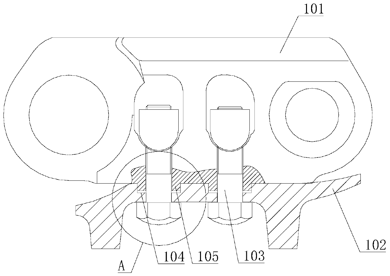 Crawler assembly unit and crawler assembly