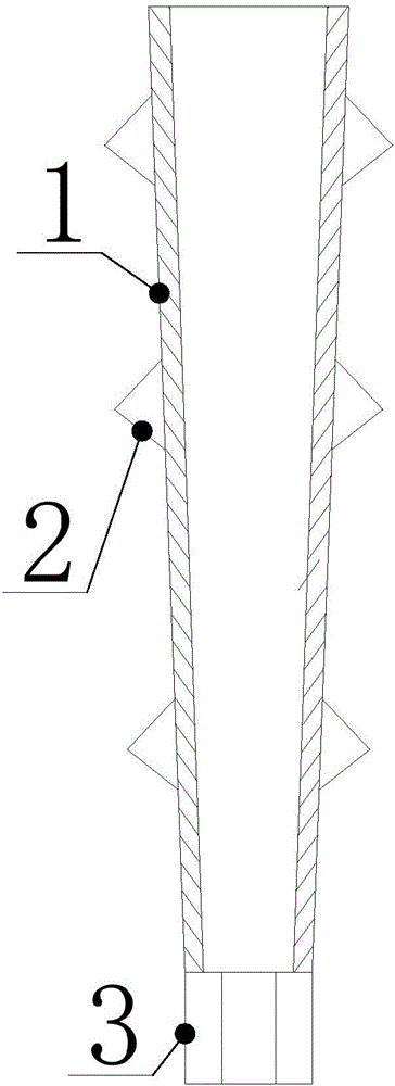 Embedded pile tip foundation detecting system