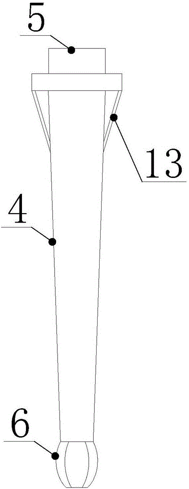 Embedded pile tip foundation detecting system