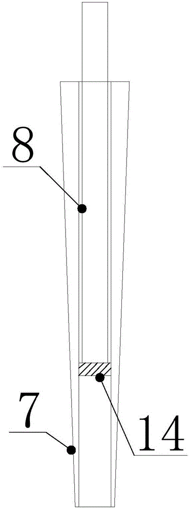 Embedded pile tip foundation detecting system