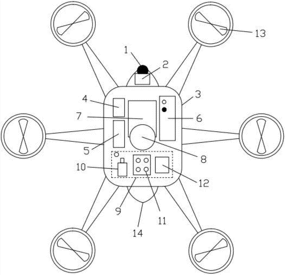 Unmanned aerial vehicle and method for monitoring coalfield fire area distribution and combustion situation