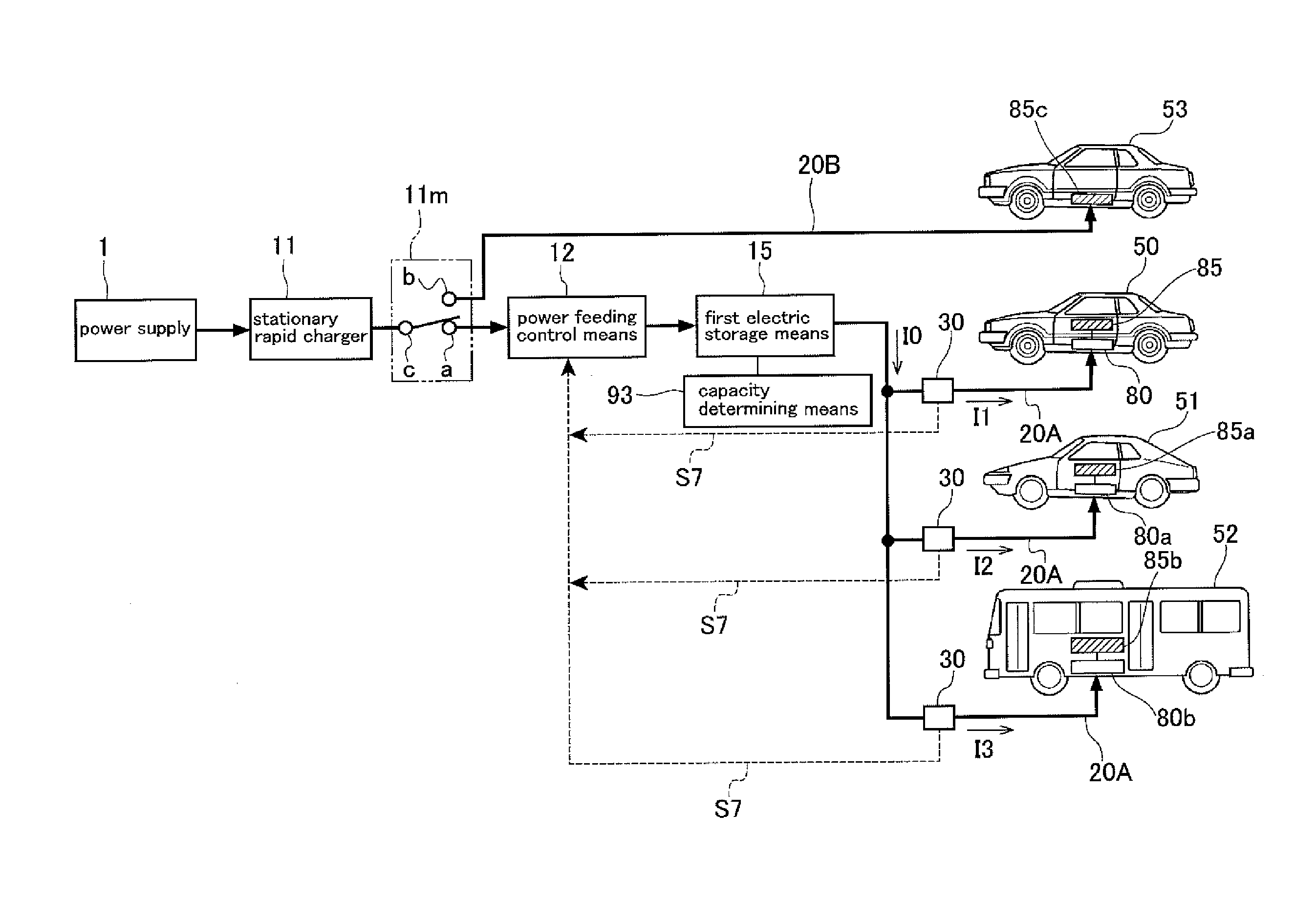 Rapid charging power supply system