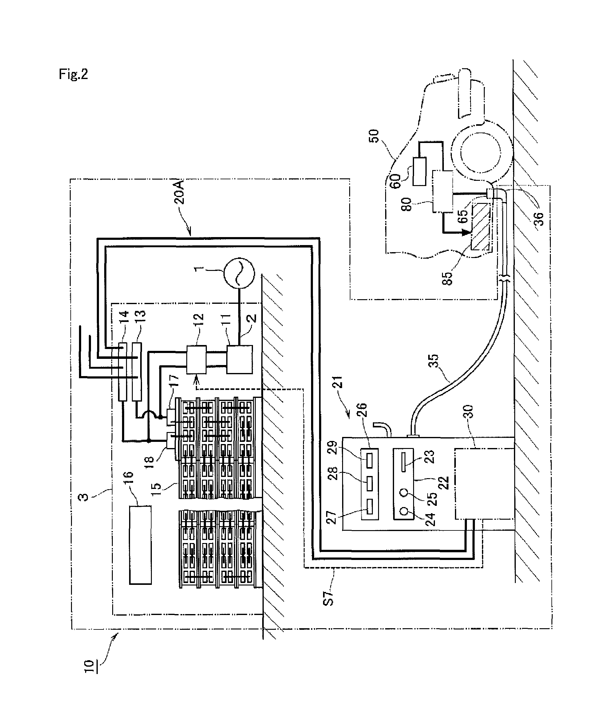 Rapid charging power supply system