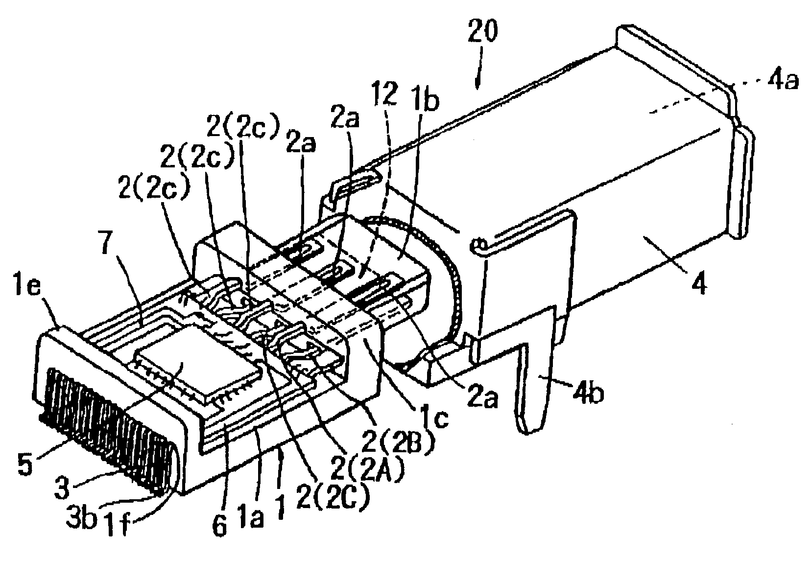 Connector receptacle